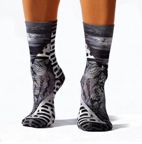 Preview: Wigglesteps Damen - Socken - Style: 00567 - Doppelmotiv No Fear