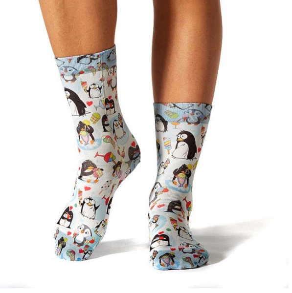 Wigglesteps Damen - Socken - Style: 00724 - Sweet Pinguin