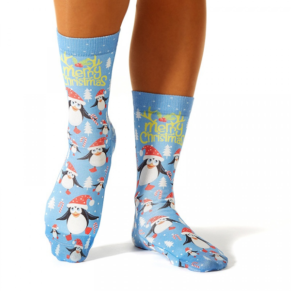 Wigglesteps Damen - Socken - Style: 00842 - X-Mas Pinguin