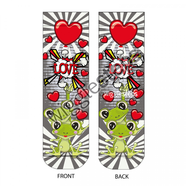 Wigglesteps Damen - Socken - Style: 00844 - Love Frosch