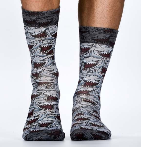 Wigglesteps Herren - Socken - Style: 00858 - Shark Grey