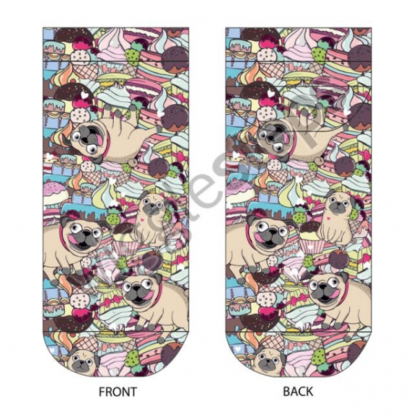 Wigglesteps Damen - Sneaker - Style: 0965 - Pug Dog
