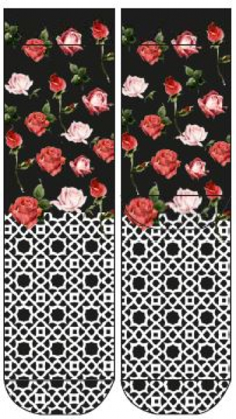 Wigglesteps Damen - Socken - Style: 01286 - Rosen