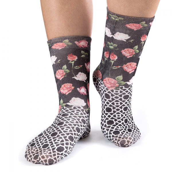 Wigglesteps Damen - Socken - Style: 01286 - Rosen