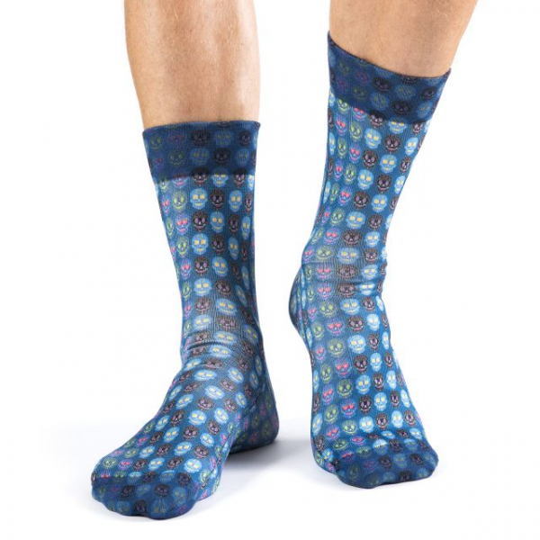 Wigglesteps Herren - Socken - Style: 01313 - Diamant Skull