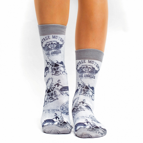 Wigglesteps Damen - Socken - Style: 02268 - Biker Grey