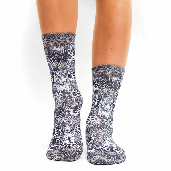 Wigglesteps Damen - Socken - Style: 02300 - Tiger & Zebra