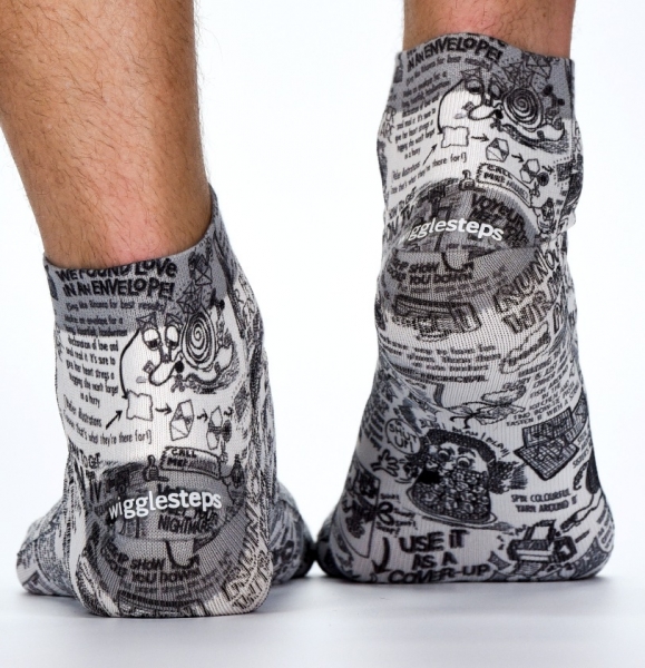 Wigglesteps Herren - Quarter - Style: 02553 - Comic White