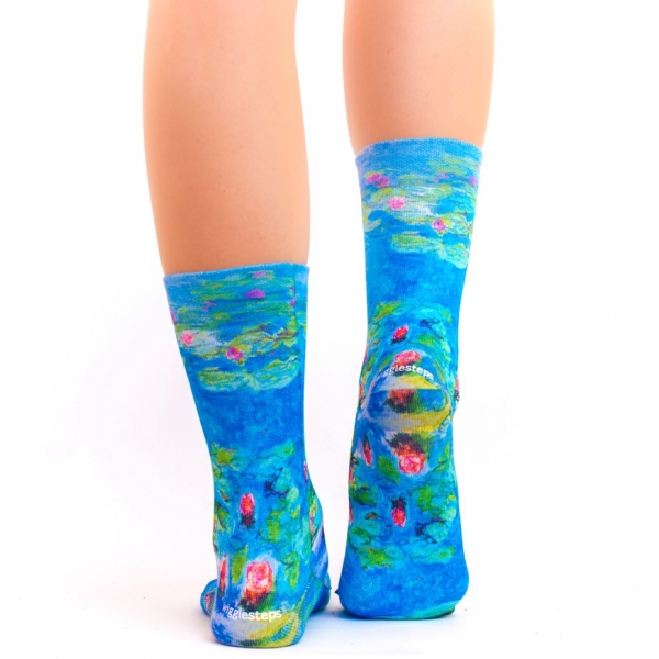 Wigglesteps Damen - Socken - Style: 02901 - Monet Wasserlilien