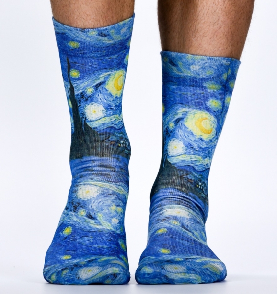 Wigglesteps Herren - Socken - Style: 02942 - van Gogh - Night