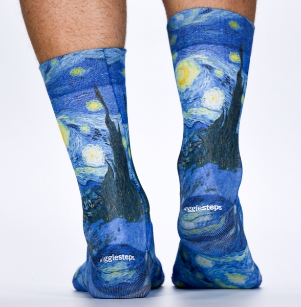 Wigglesteps Herren - Socken - Style: 02942 - van Gogh - Night