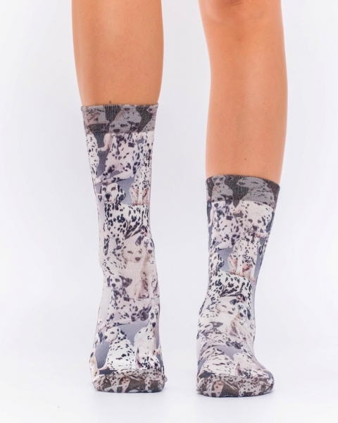 Wigglesteps Damen - Socken - Style: 03059 - Dalmatiner Grey