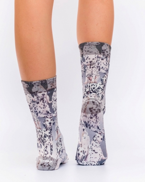 Wigglesteps Damen - Socken - Style: 03059 - Dalmatiner Grey