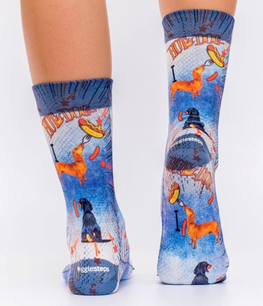 Preview: Wigglesteps Damen - Socken - Style: 03072 - Hot Dog Dackel