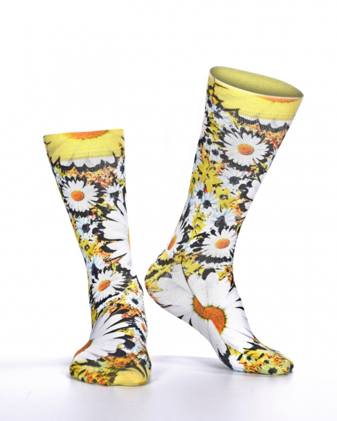 Wigglesteps Damen - Socken - Style: 03403 - Yellow Flowers