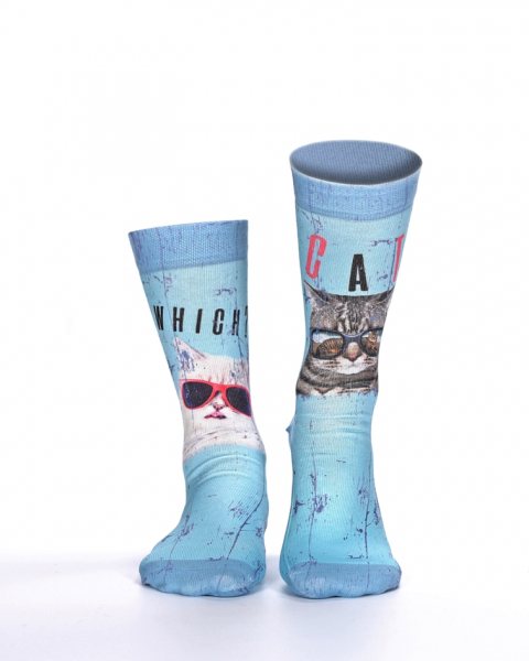 Wigglesteps Damen - Socken - Style: 03450 - Doppelmotiv Cat's