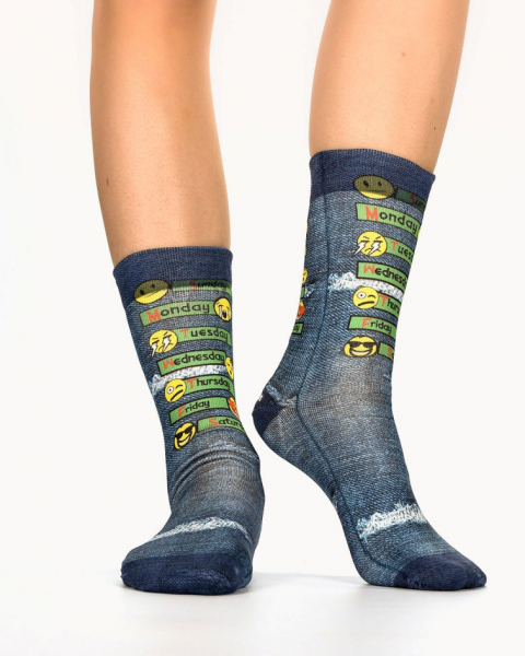 Preview: Wigglesteps Damen - Socken - Style: 03730 - Wochentage