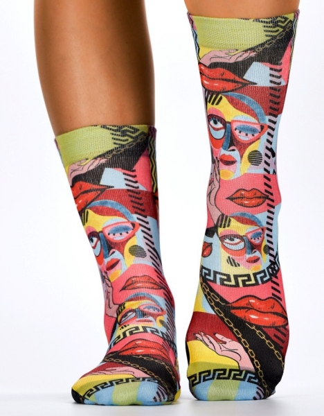 Wigglesteps Damen - Socken - Style: 03912 - Art Lips