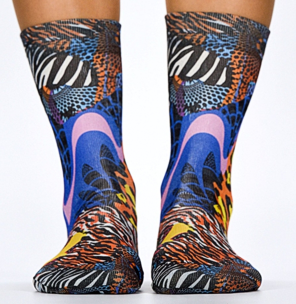 Wigglesteps Damen - Socken - Style: 03934 - Leo Zebra Mix