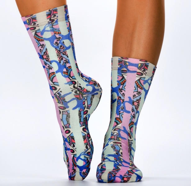 Wigglesteps Damen - Socken - Style: 03943 - Mint Stripe