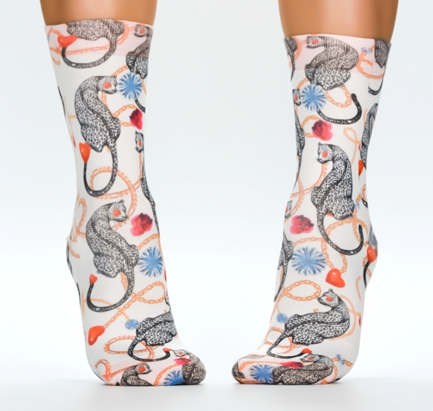 Wigglesteps Damen - Socken - Style: 04070 - Jewelcat