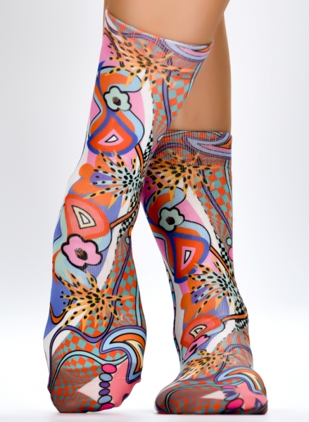 Wigglesteps Damen - Socken - Style: 04078 - Grafik Art