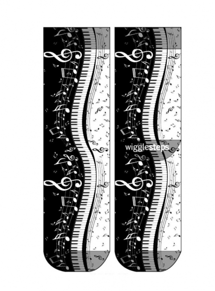 Wigglesteps Damen - Socken - Style: 04095 - Musik Rhythmus