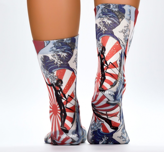 Wigglesteps Damen - Socken - Style: 04115 - Kite Surfer