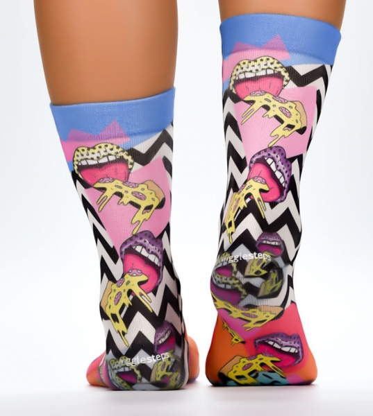 Wigglesteps Damen - Socken - Style: 04251 - Pizza Junkie
