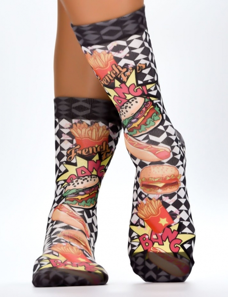 Wigglesteps Damen - Socken - Style: 04263 - Burger Bang