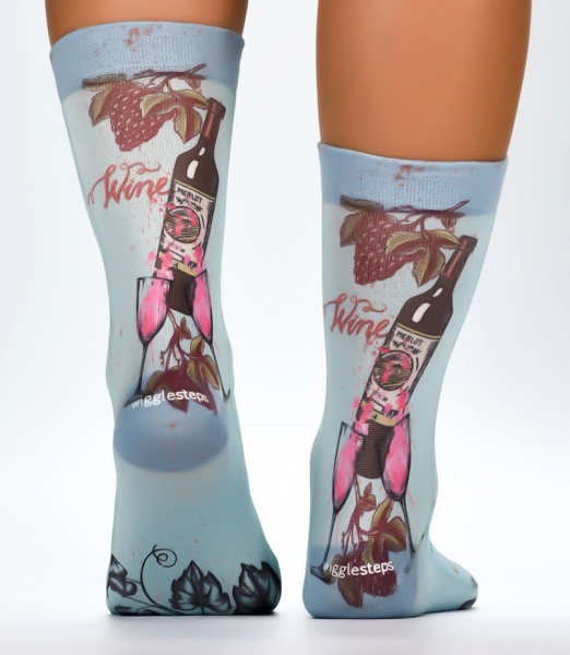 Wigglesteps Damen - Socken - Style: 04265 - Rotwein