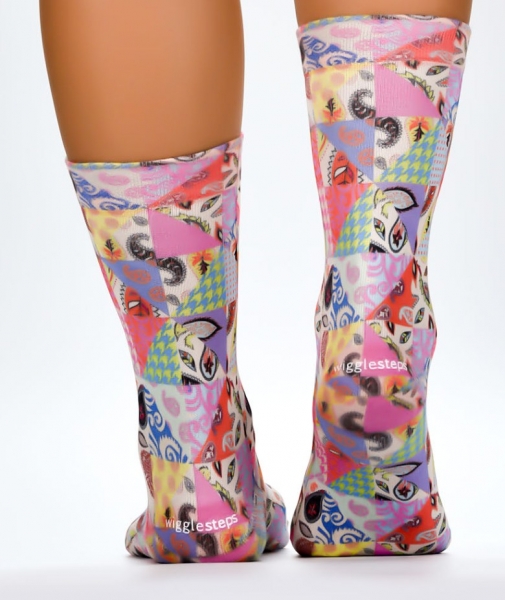 Wigglesteps Damen - Socken - Style: 04287 - Patchwork Pink