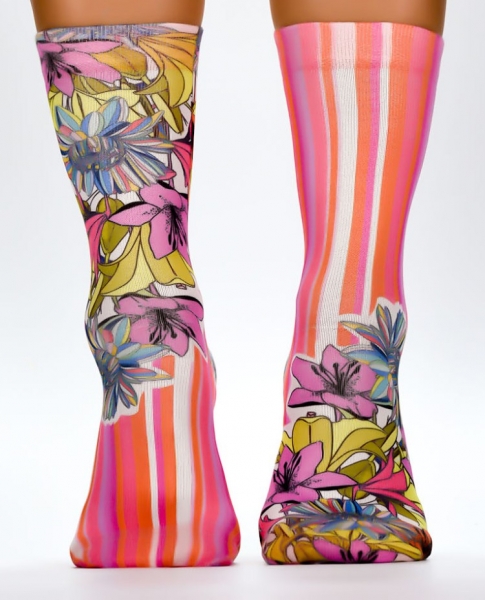 Wigglesteps Damen - Socken - Style: 04295 - Pink Stripe