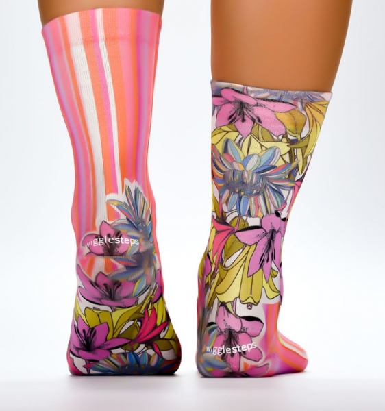 Wigglesteps Damen - Socken - Style: 04295 - Pink Stripe
