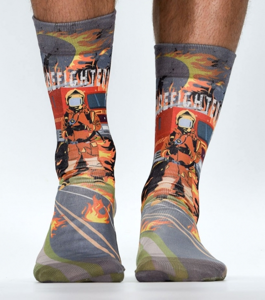 Wigglesteps Herren - Socken - Style: 04380 - Feuerwehr