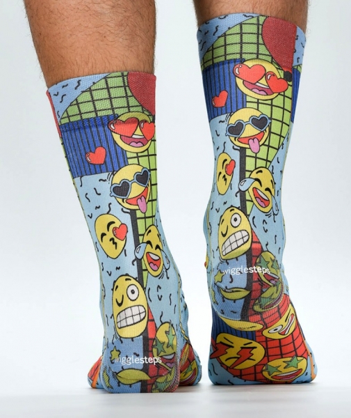 Wigglesteps Herren - Socken - Style: 04393 - Emoji
