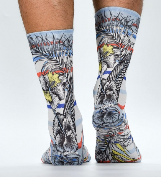 Wigglesteps Herren - Socken - Style: 04402 - Marine Flowers