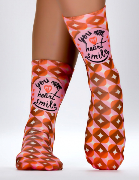 Wigglesteps Damen - Socken - Style: 04524 - Retro Smile