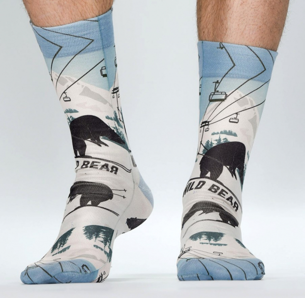 Wigglesteps Herren - Socken - Style: 04554 - Wild Bear