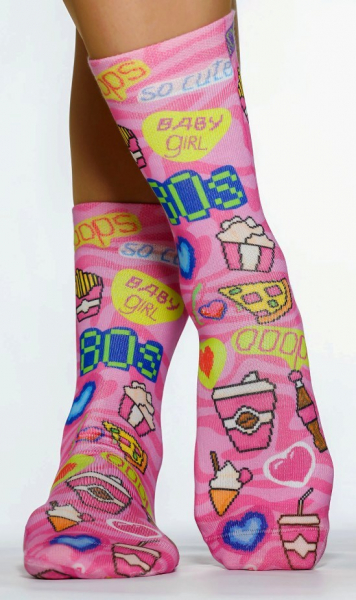 Wigglesteps Damen - Socken - Style: 04747 - 80's Girltime