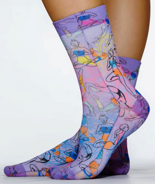 Wigglesteps Damen - Socken - Style: 04769 - Yoga Flieder