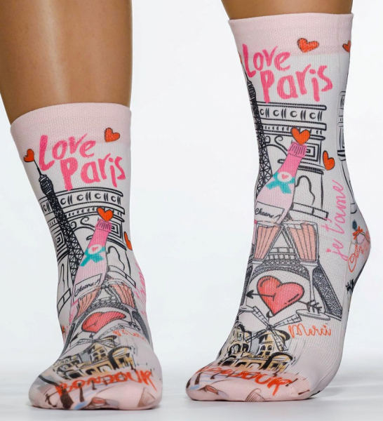 Wigglesteps Damen - Socken - Style: 04777 - Bonjour Paris