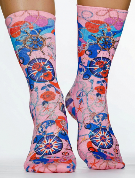 Wigglesteps Damen - Socken - Style: 04785 - Maritim Rose