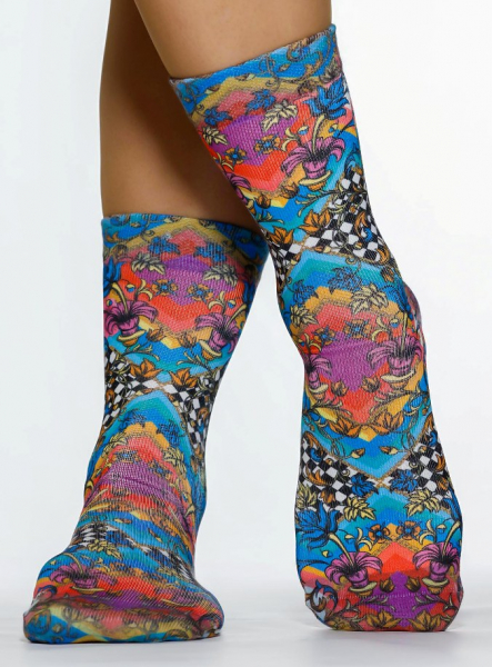 Wigglesteps Damen - Socken - Style: 04790 - Flowerart