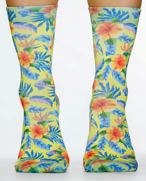 Wigglesteps Damen - Socken - Style: 04793 - Yellow Tropic
