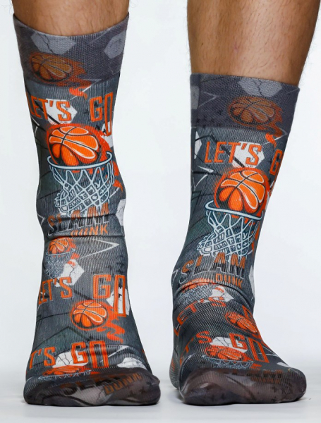 Wigglesteps Herren - Socken - Style: 04817 - Basketball Let's Go