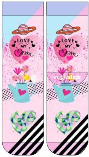 Wigglesteps Damen - Socken - Style: 04938 - i love my Mom