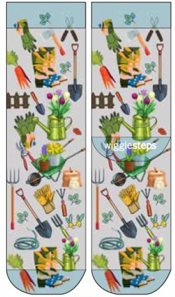 Wigglesteps Herren - Socken - Style: 04998 - Hobbygärtner