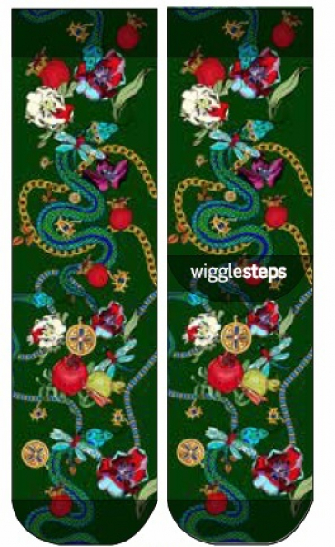 Wigglesteps Herren - Socken - Style: 04999 - Snake Green