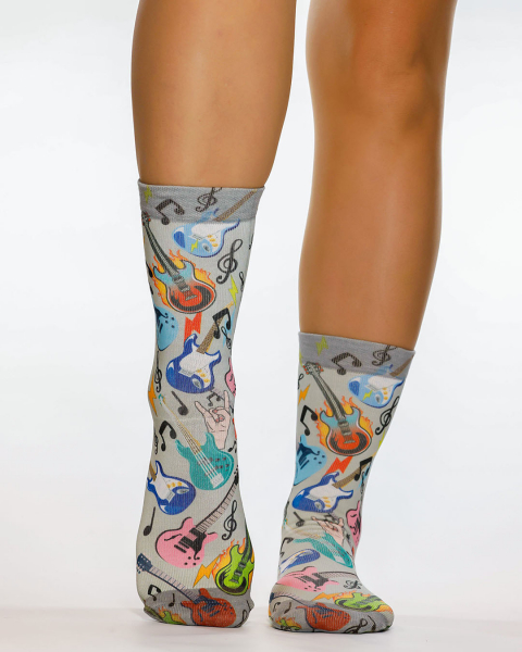 Wigglesteps Damen - Socken - Style: 05148 - Let's Rock Gitarren